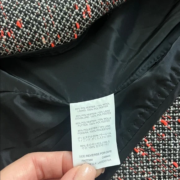 J.Crew Moto Cropped Wool Blend Textured Blazer Jacket Size 6 - Picture 4 of 4